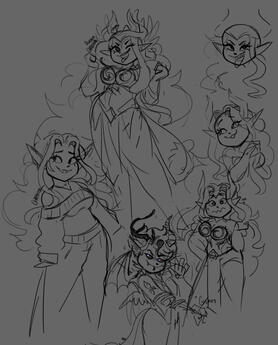 Original Character Sketch Page